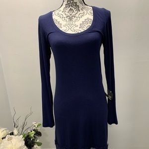 BCBG MAXAZARIA RIBBED AND LACE DRESS